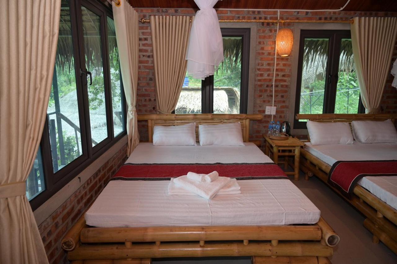 Puluong Bamboo Villa Huong Ba Thuoc Buitenkant foto