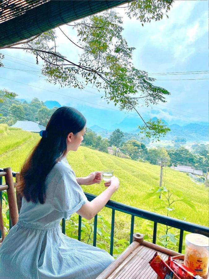 Puluong Bamboo Villa Huong Ba Thuoc Buitenkant foto