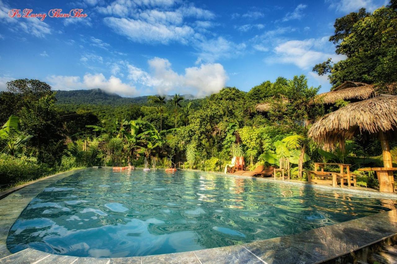 Puluong Bamboo Villa Huong Ba Thuoc Buitenkant foto