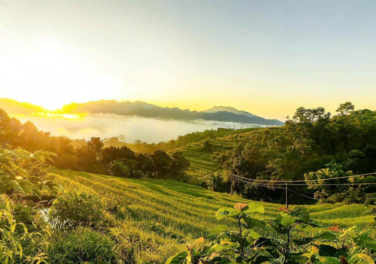 Puluong Bamboo Villa Huong Ba Thuoc Buitenkant foto